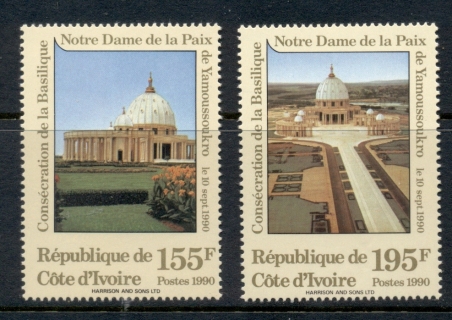 Ivory Coast 1990 Dedication of Basilica of Notre Dame of Peace