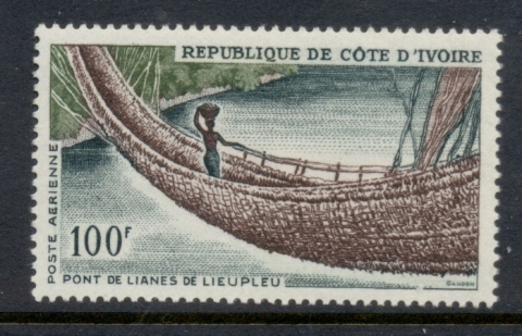 Ivory Coast 1965 Liana Bridge