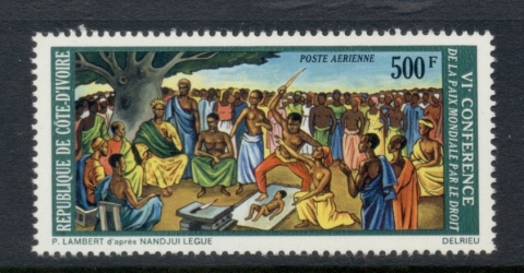 Ivory Coast 1973 World Peace Conference for Justice