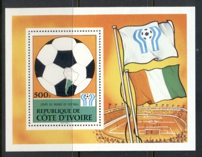 Ivory Coast 1978 World Cup Soccer Argentina MS