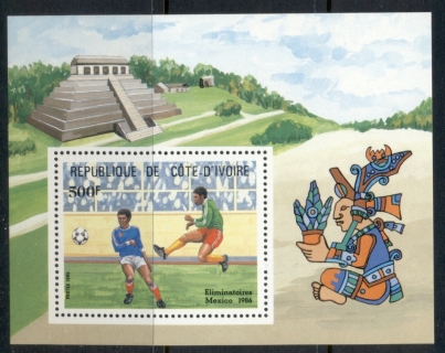 Ivory Coast 1985 World Cup Soccer Preliminaries MS