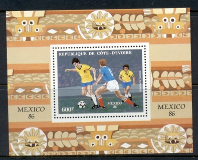 Ivory Coast 1986 World Cup Soccer mexico MS