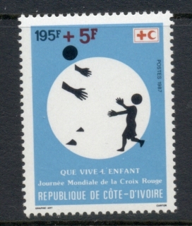 Ivory Coast 1987 Red Cross