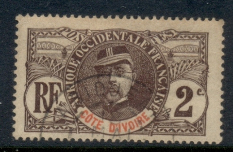 Ivory Coast 1906-07 Gen. Louis Faidherbe 2c