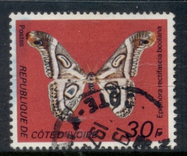 Ivory Coast 1977 Insects, Butterflies 30f