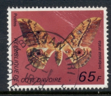 Ivory Coast 1977 Insects, Butterflies 65f