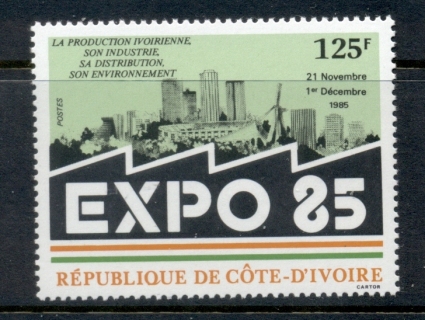 Ivory Coast 1985 City Skyline, Expo