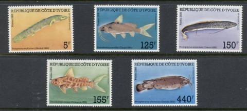 Ivory Coast 1986 Freshwater Fish