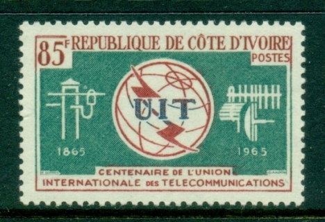 Ivory Coast 1965 ITU Centenary