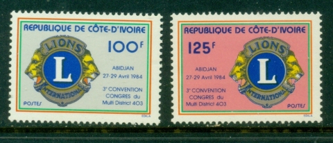 Ivory Coast 1984 Lions Club Intl.