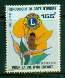 Ivory Coast 1988 Lions Club Intl., Child Survival