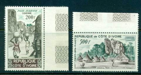 Ivory Coast 1962 Views Air mail