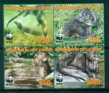 Ivory Coast 2005 WWF Speckle Throated Otter