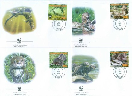 Ivory Coast 2005 WWF Speckle Throated Otter