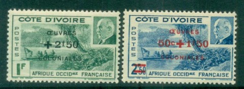 Ivory Coast 1941 Petain Colonial Development Fund Opt