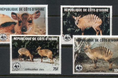 Ivory-Coast-1985 WWF Striped Antelopes