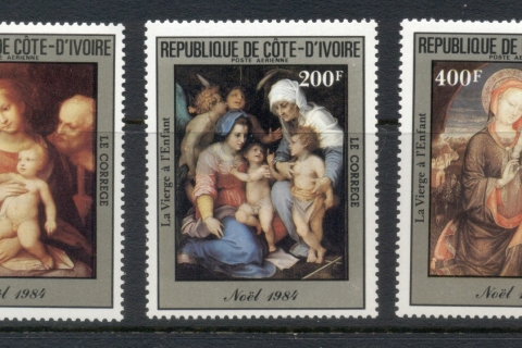 Ivory Coast 1985 Xmas paintings