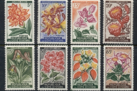 Ivory Coast 1961-62 Local Plants & Flowers, Orchids