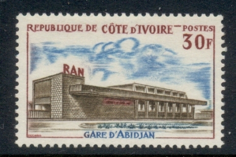 Ivory Coast 1965 Abidjan railroad Station