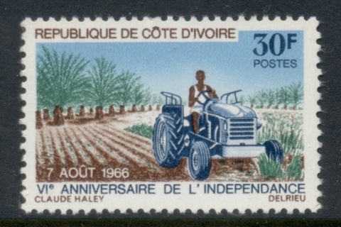 Ivory Coast 1966 Independence 6th Anniv.