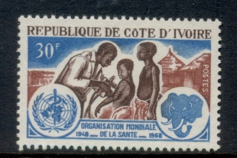 Ivory Coast 1968 WHO 20th Anniversary Vaccination