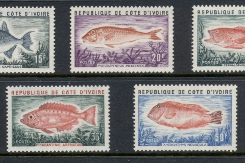 Ivory Coast 1973-74 Marine Life, Fish