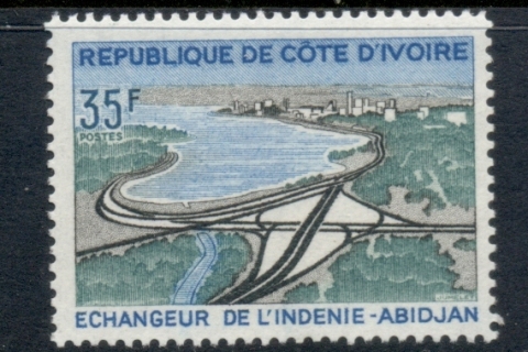 Ivory Coast 1973 Highway Intersection