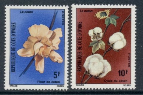 Ivory Coast 1975 Cotton Cultivation, Flowers