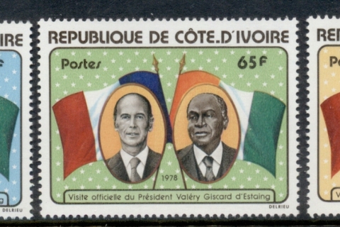Ivory Coast 1978 Visit of Pres. Valery Giscard D'Estaing
