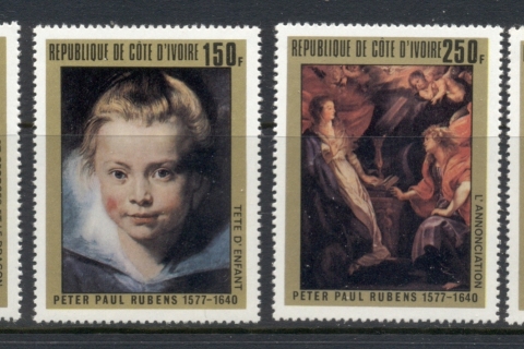 Ivory Coast 1978 Paintings by Rubens