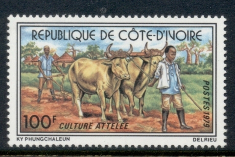 Ivory Coast 1979 Plowing