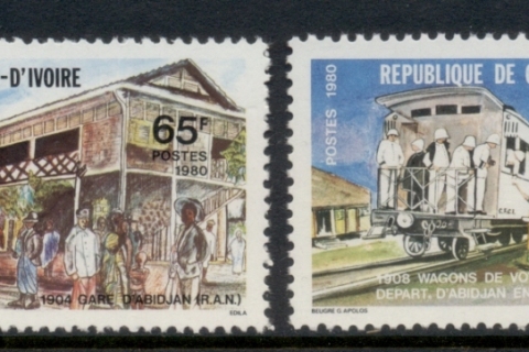 Ivory Coast 1980 Railways, Locomotive, Train