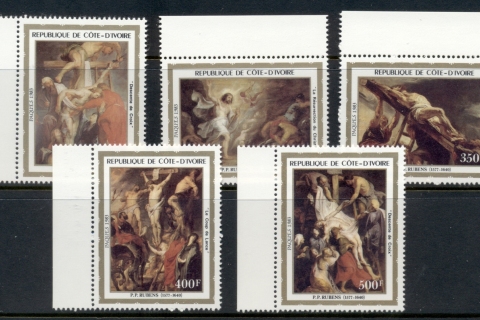 Ivory Coast 1983 Paintings by Rubens