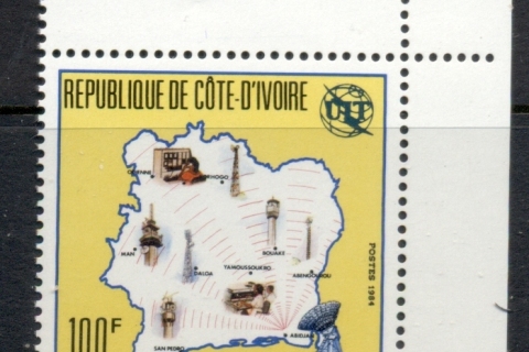 Ivory Coast 1984 World Telecommunications Day