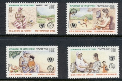 Ivory Coast 1985 UN Child Survival Campaign