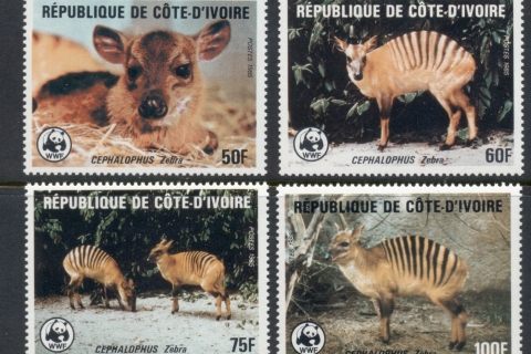 Ivory Coast 1985 WWF Striped Antelopes