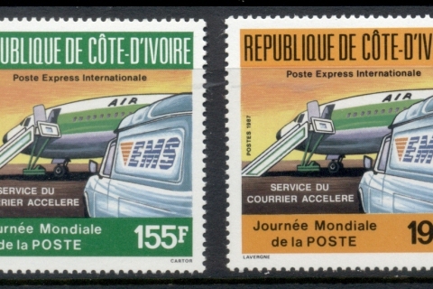 Ivory Coast 1987 World Post Day