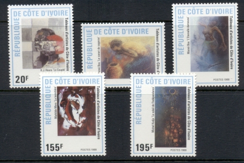 Ivory Coast 1988 Paintings by Local Artists