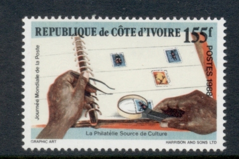 Ivory Coast 1988 World Post Day