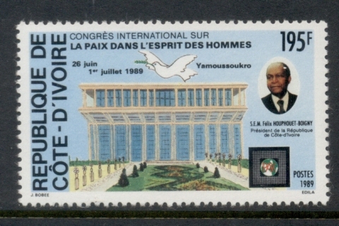 Ivory Coast 1989 Intl. Peace Congress