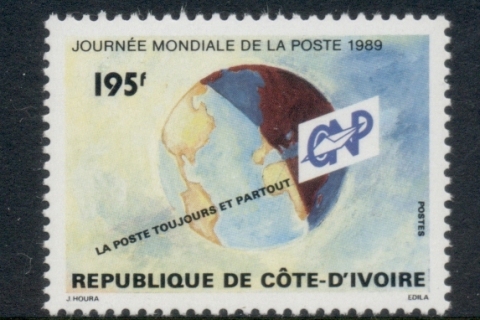 Ivory Coast 1989 World Post day