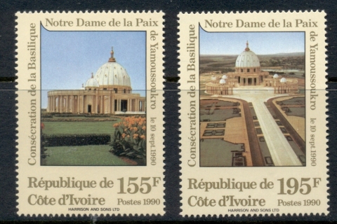 Ivory Coast 1990 Dedication of Basilica of Notre Dame of Peace