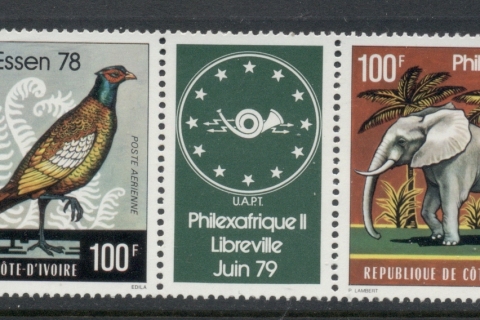 Ivory Coast 1978 Philexafrique pr + label