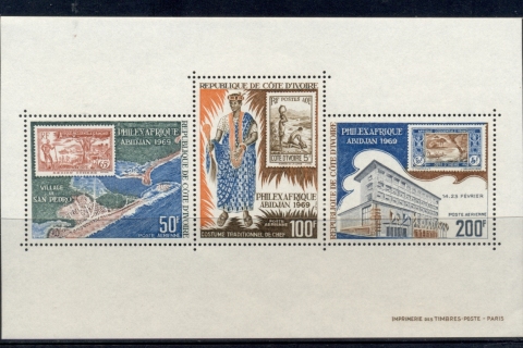 Ivory Coast 1969 Philex afrique MS