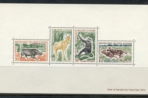 Ivory Coast 1963-64 Wildlife MS