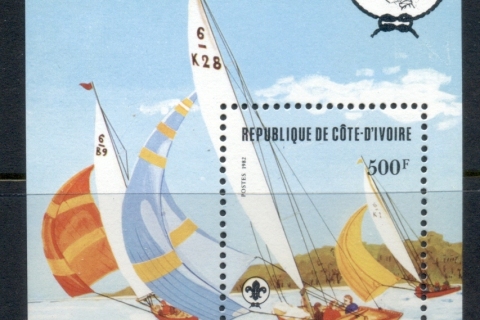 Ivory Coast 1982 Scouting Year Yachting MS
