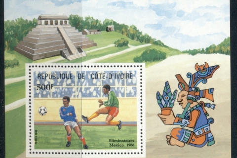 Ivory Coast 1985 World Cup Soccer Preliminaries MS