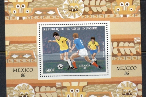 Ivory Coast 1986 World Cup Soccer mexico MS
