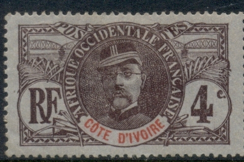 Ivory Coast 1906-07 Gen. Louis Faidherbe 4c