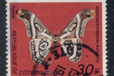 Ivory Coast 1977 Insects, Butterflies 30f
